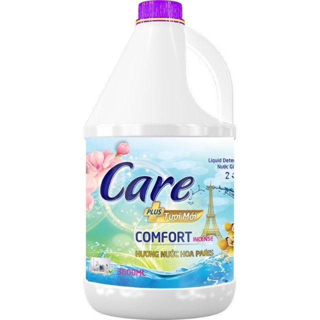 NƯỚC GIẶT KÈM XẢ 2 IN 1 CARE PLUS CAN 3600ml