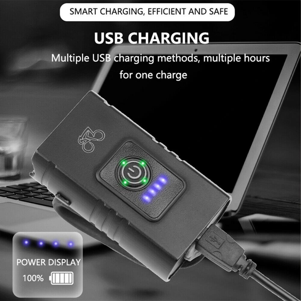 Đèn Pha Xe Đạp 10w Kèm Dây Cáp Usb