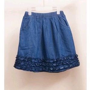 Chân váy vải bò giấy có chip quần size đại cho bé 16-40kg