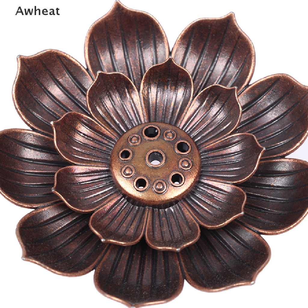 Đế Đốt Trầm Hương Bằng Hợp Kim Hình Hoa Sen