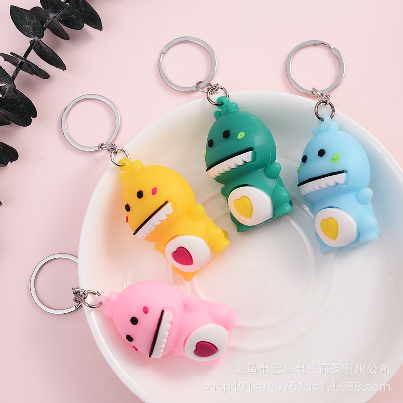 Móc khóa cute - móc khóa nhiều hình dễ thương Chú khủng long dễ thương móc khóa rẻ đẹp