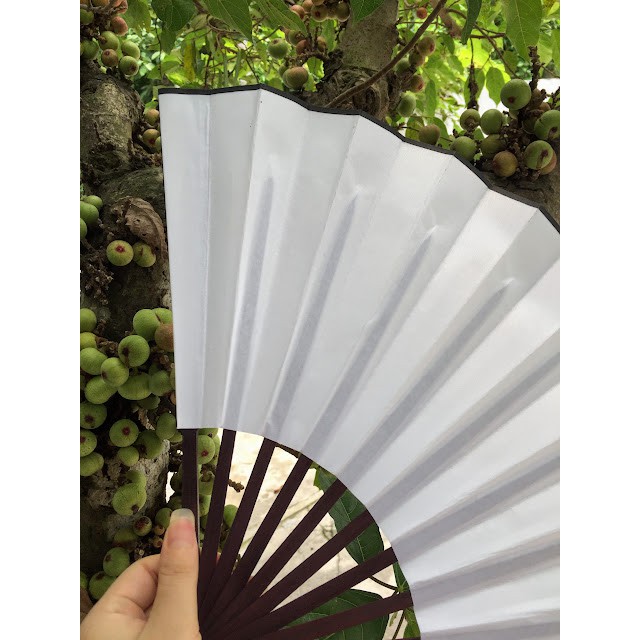 QUẠT XẾP  VIẾT CHỮ THƯ PHÁP PHONG CÁCH CỔ TRANG