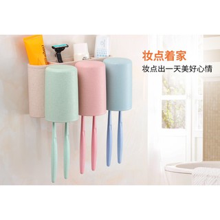 KỆ ĐỰNG BÀN CHẢI ĐÁNH RĂNG KÈM CỐC ECOCO E1615