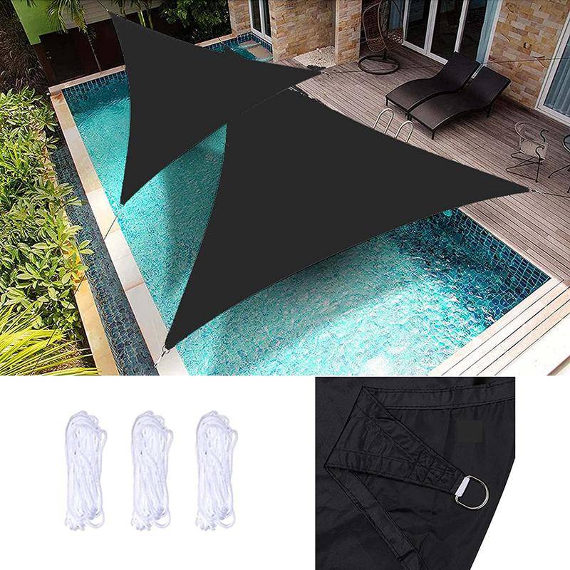 Tấm Che Nắng Mưa Hình Tam Giác Bằng Vải Oxford 420d 98% Chống Tia Cực Tím Chống Nước Che Mưa Cho Sân Vườn Ngoài Trời