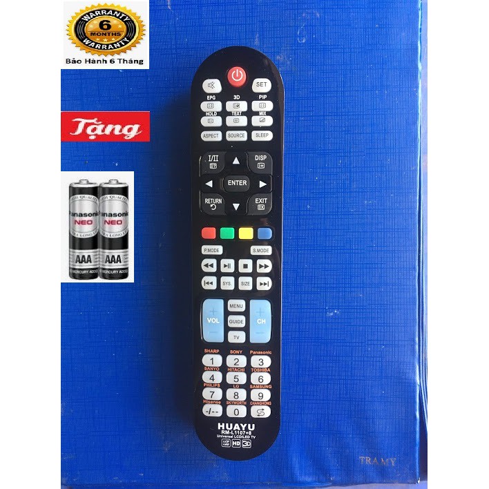 combo 3 cái Remote Điều khiển tivi đa năng RM-L1107 remote được gần như tất cả các loại tivi hiện nay