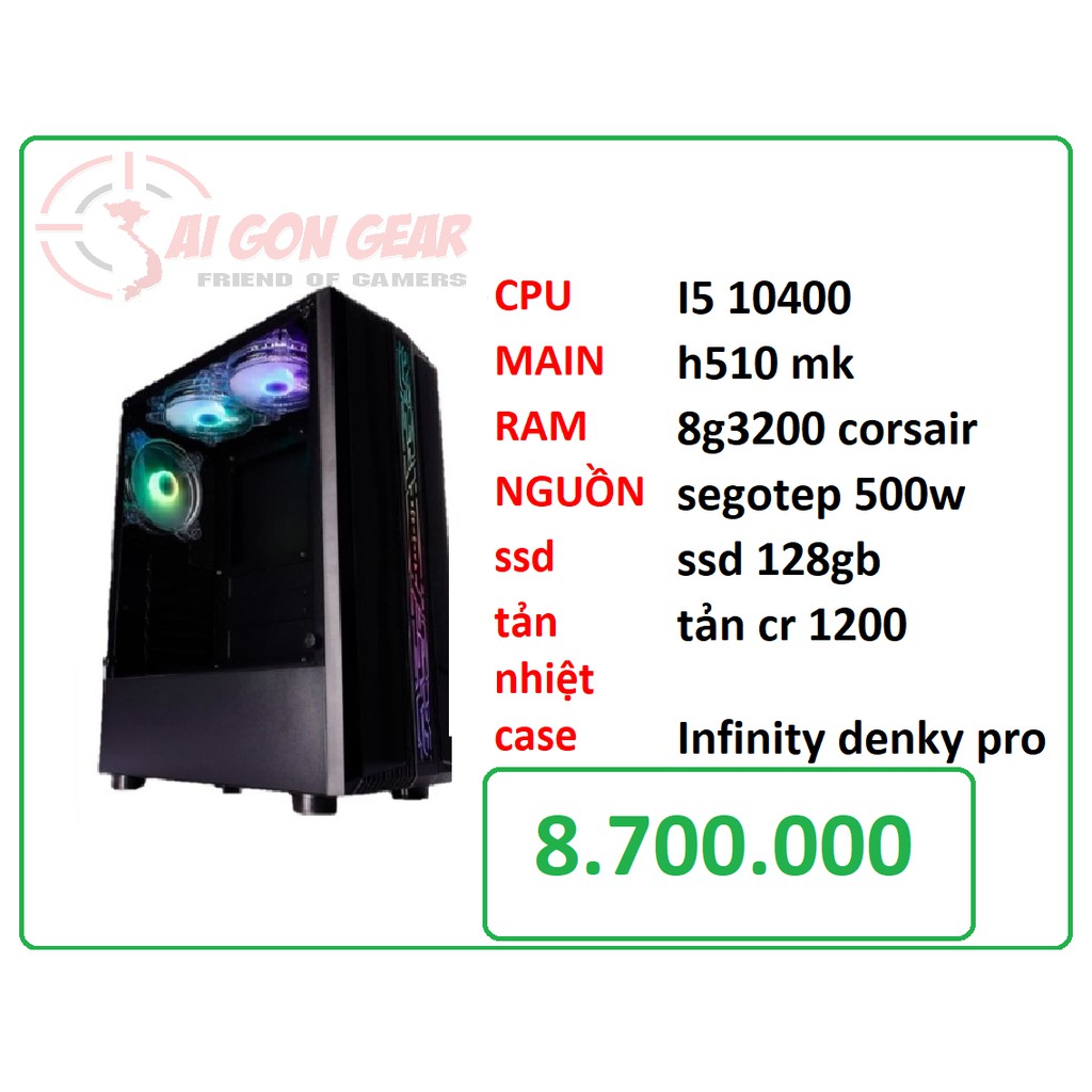 bộ máy i5 10400 chưa có vga rời mới chính hãng | BigBuy360 - bigbuy360.vn