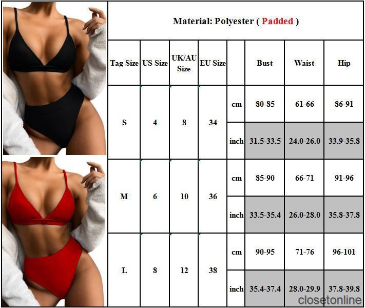 Bikini 2 Mảnh Lưng Cao Có Đệm Nâng Ngực Cho Nữ | BigBuy360 - bigbuy360.vn