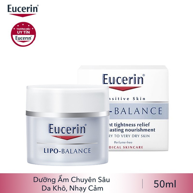 Kem Dưỡng Ẩm Cho Da Khô Nhạy Cảm Eucerin Lipo Balance 50ml