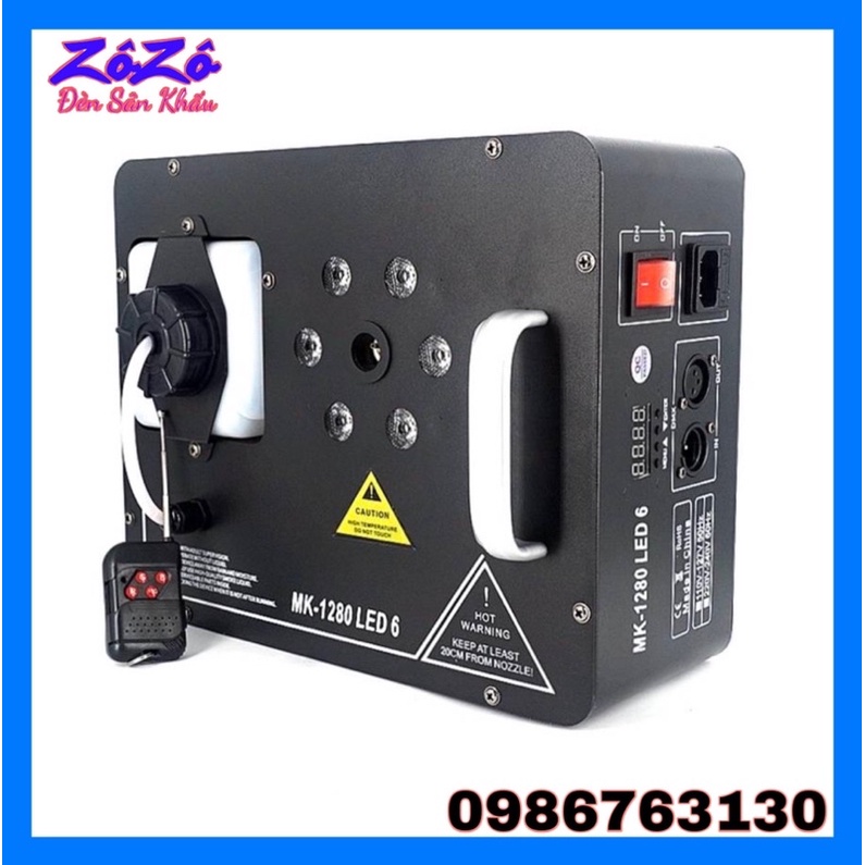 Máy khói 1280 dmx,máy khói đứng 1280 có 6 led