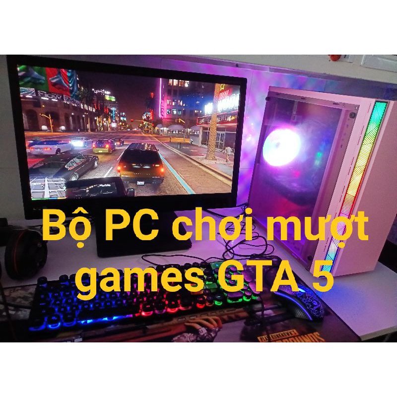 Bộ PC i3 7100 ,Ram 8G DR4 , VGA GTX 1050 2G DR5 ,SSD 120G + HDD 500G , màn hình 24in full HD
