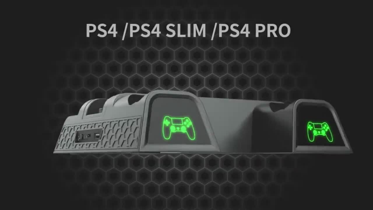 Đế tản nhiệt cho máy PS4 Slim/Pro All in One, chân đế đứng làm mát cho máy PS4 chính hãng Dobe | BigBuy360 - bigbuy360.vn