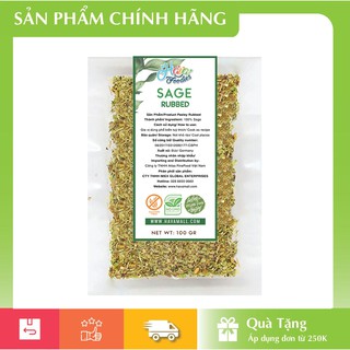 [HÀNG CHÍNH HÃNG] Lá Xô Thơm Nghiền Gói 100gr - Sage Rubbed
