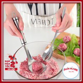 Muôi nặn thịt viên inox tiện lợi - Thìa nặn thịt viên, nặn mọc, chả cá tiện ích Buôn rẻ 01457