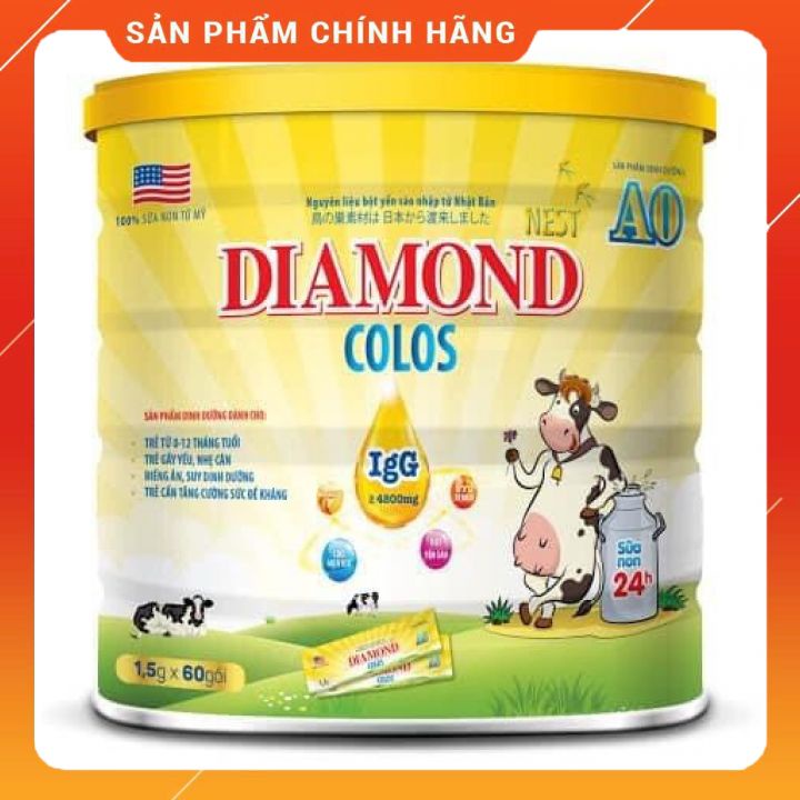 Sữa bột gói 𝐃𝐢𝐚𝐦𝐨𝐧𝐝 𝐧𝐞𝐬𝐭 𝐜𝐨𝐥𝐨𝐬,60gói/25goi,sơ sinh đến 1 tuổi,thương hiệu đến từ mỹ