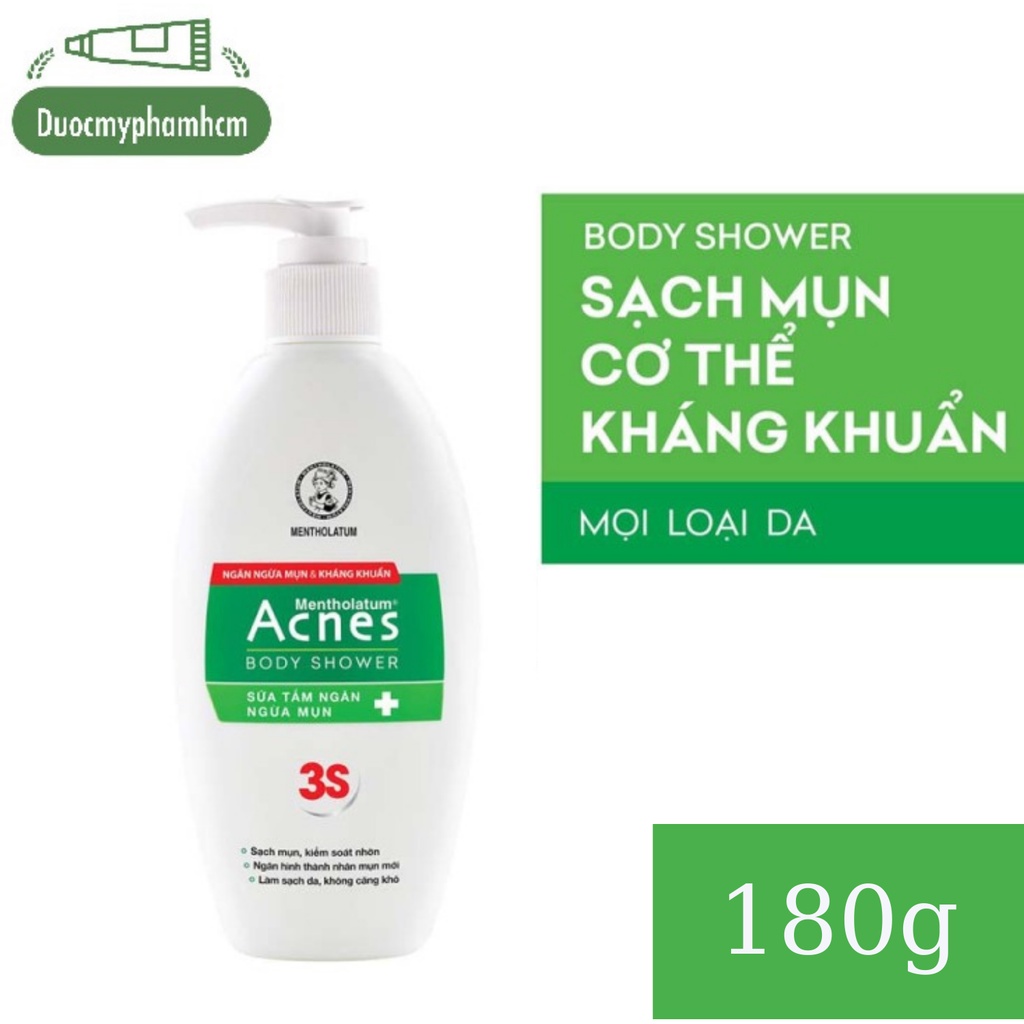 Sữa Tắm Ngăn Ngừa Mụn Lưng và  Toàn Thân - Acnes Body Shower 180g