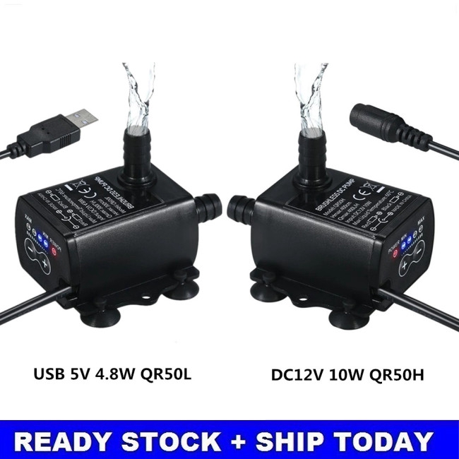 Máy bơm nước không chổi than DC12V USB 5V Mini 4 chế độ tiện dụng