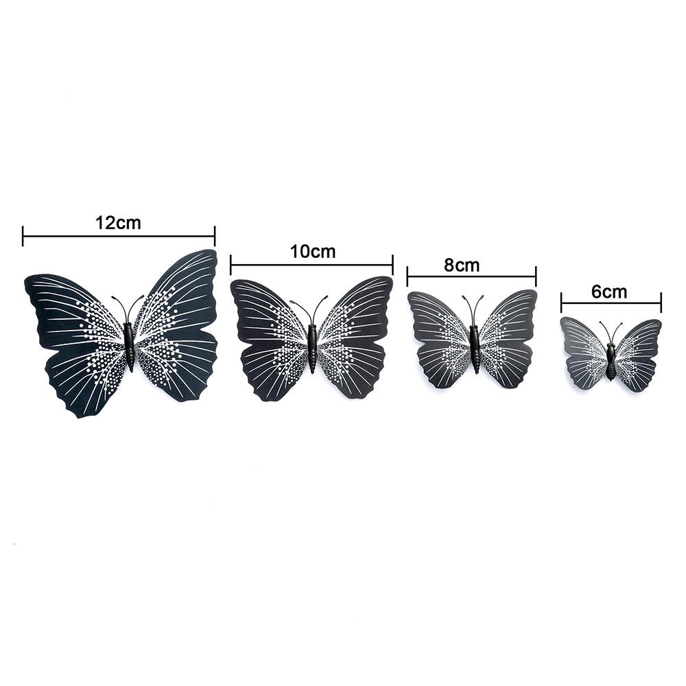 Set 12 Kẹp Tóc Bướm Nhiều Màu