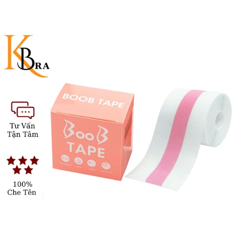 Cuộn băng dán trong suốt chống thấm nước nâng ngực tiện lợi KBRA hồng144