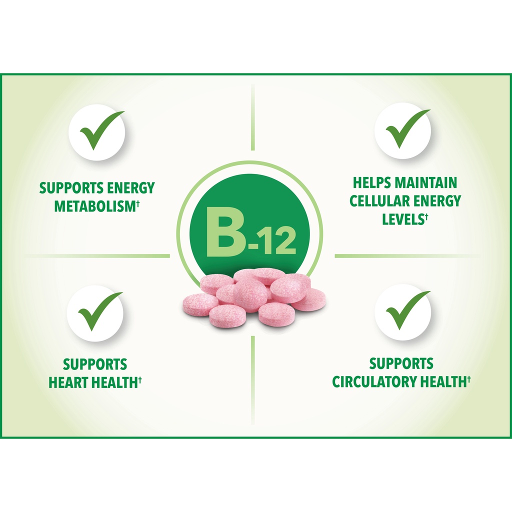 Vitamin B-12 Nature’s Bounty viên hòa tan nhanh