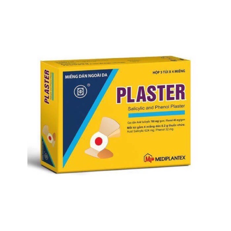 Miếng dán tri mụn cơm, mụn cóc Plasters Mediplantex