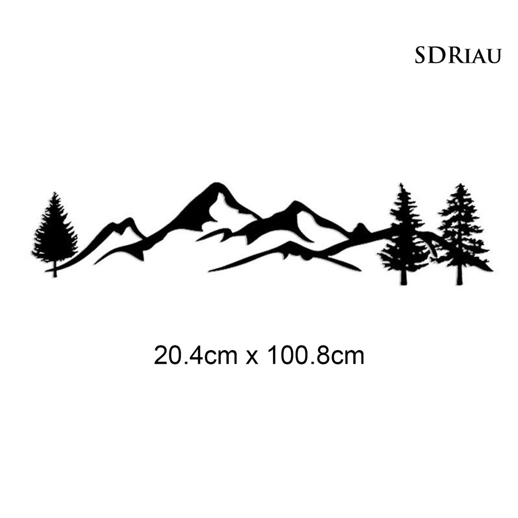 Miếng Dán Phản Quang Chống Thấm Nước Họa Tiết Núi Trang Trí Cửa Sổ Xe Hơi