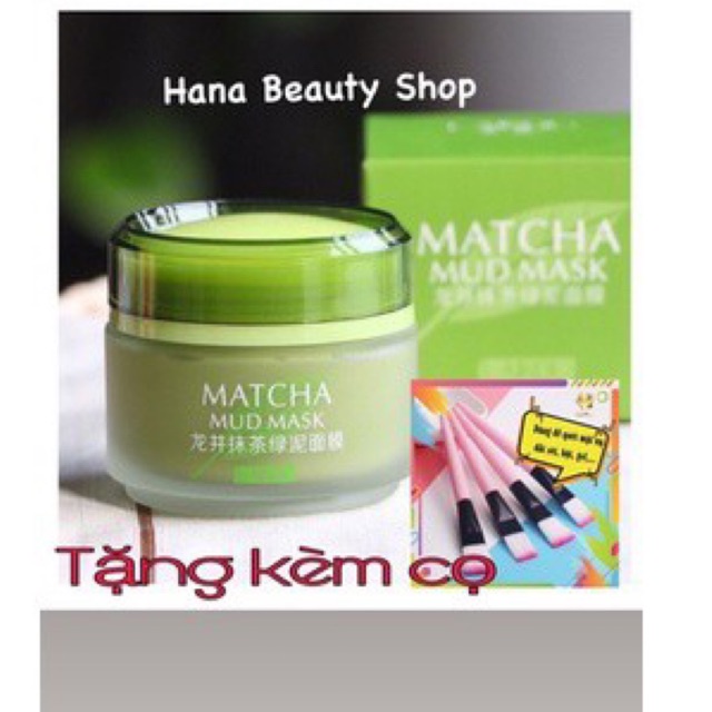 [TẶNG KÈM CỌ ]Mặt nạ bùn matcha Laikou