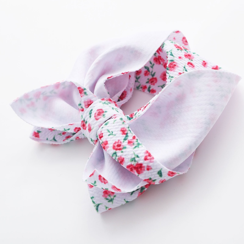 Băng Cài Đầu Nylon Co Giãn Mềm Mại Thắt Nơ Dành Cho Bé Sơ Sinh