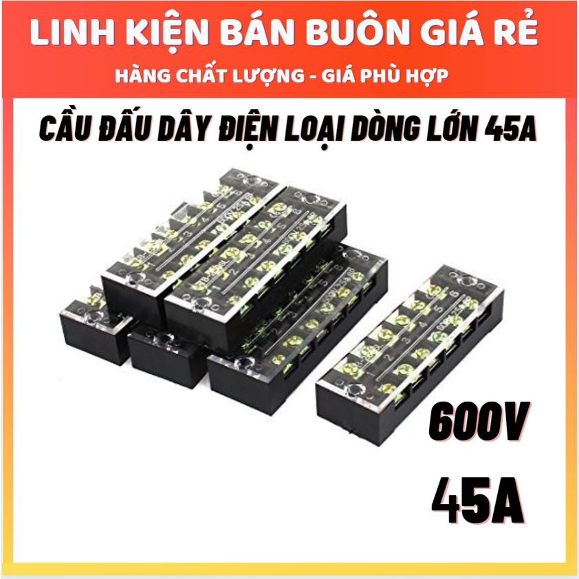 Cầu Đấu Dây Điện 45A các loại, Cầu nối dây điện dòng lớn