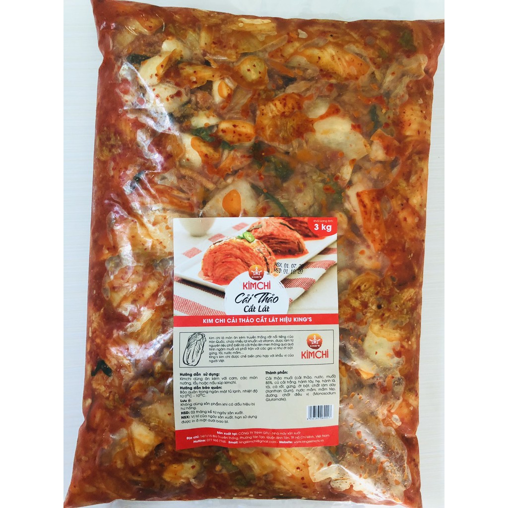 GÓI 3KG KIM CHI HÀN QUỐC CHUA DỊU, ÍT CAY