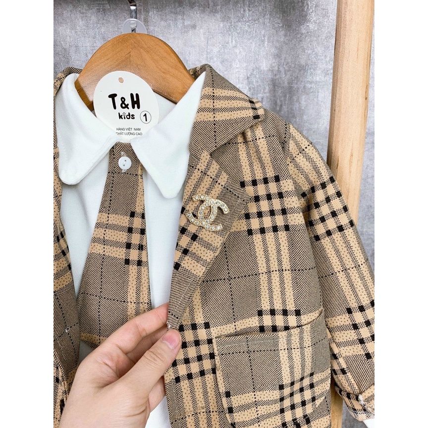 ✔️9-20kg✔️Bộ vest 4 chi tiết siêu xịn xò cho bé trai - TẾT 2022