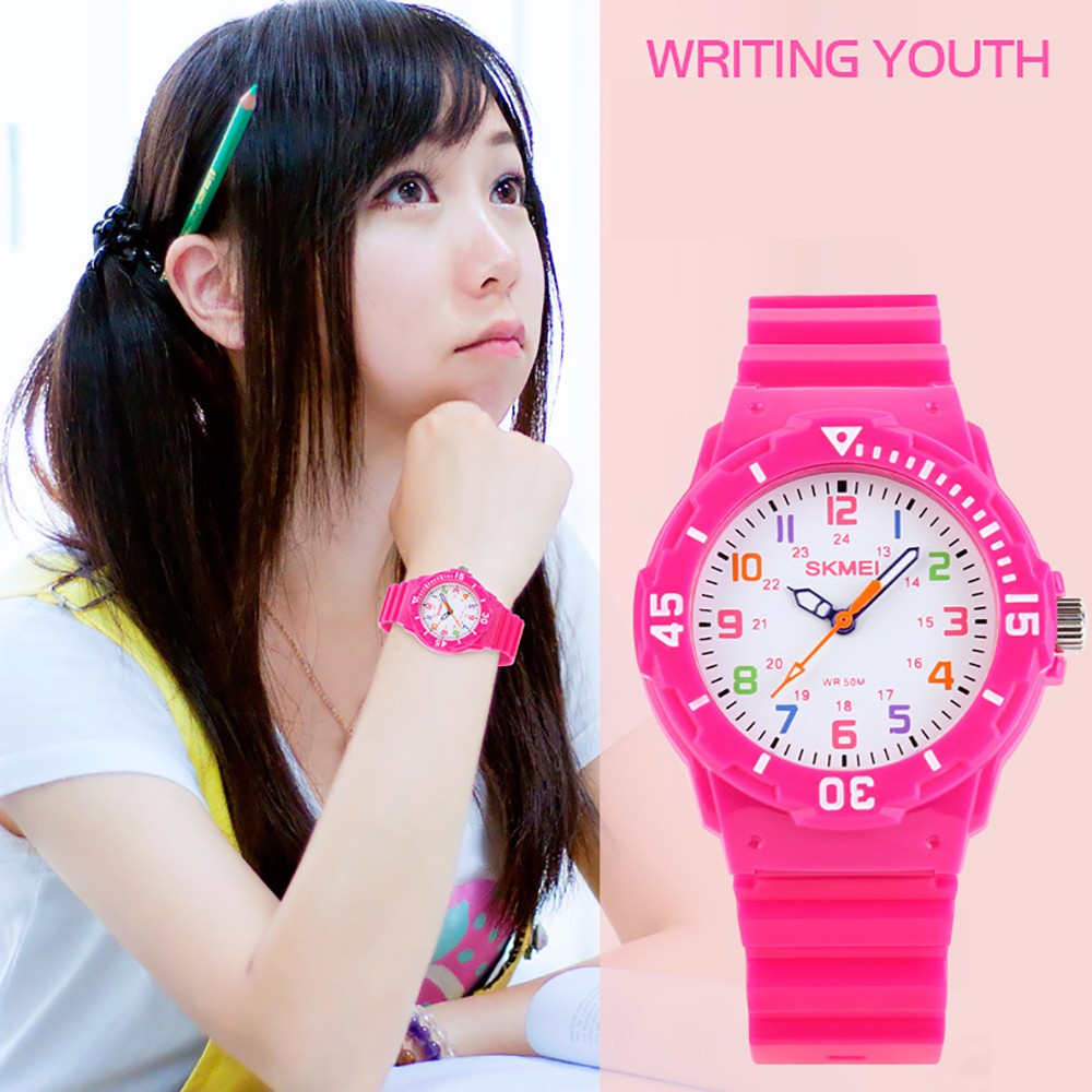 Đồng Hồ Học Sinh SKMEI 10KW43 Dây Nhựa Cao Cấp (Có 7 Màu Dễ Lựa Chọn) | BigBuy360 - bigbuy360.vn