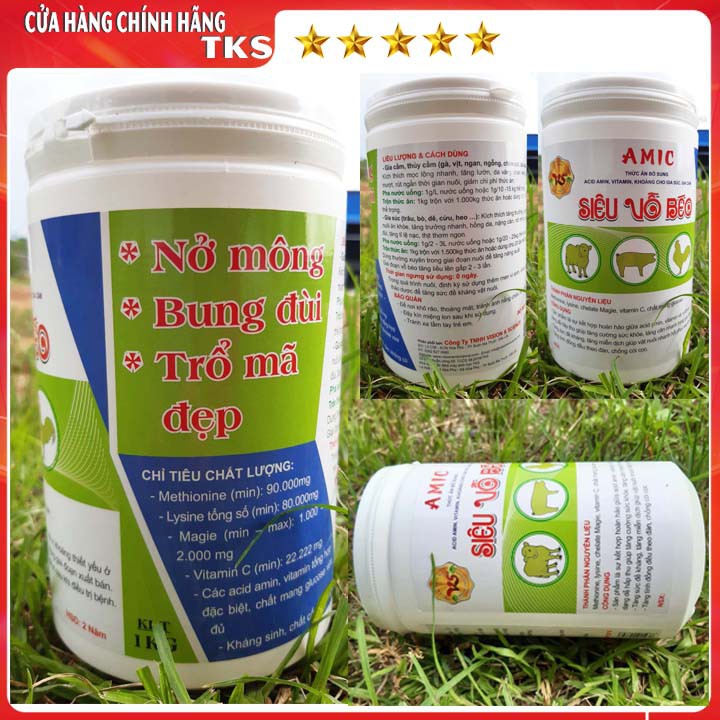 AMIC SIÊU VỖ BÉO: Nở Mông, Bung Đùi, Trổ Mã Đẹp, Bật Cựa - Lon 1kg