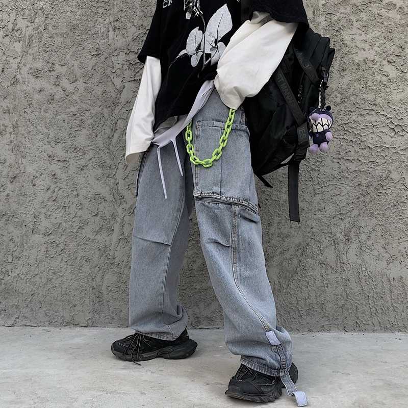 13992 Korean retro Harajuku style loose trend straight jeans | BigBuy360 - bigbuy360.vn