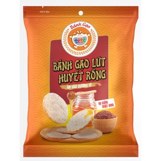BÁNH GẠO LỨT HUYẾT RỒNG VỊ CỐM MẬT ONG 80G
