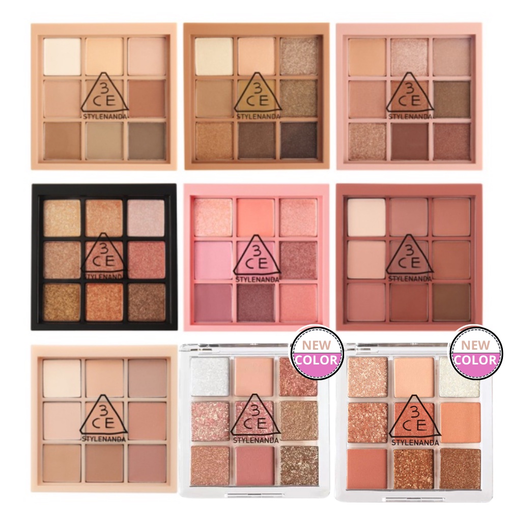 [Chính hãng] Bảng phấn mắt nhiều màu 3CE Multi Eye Color Palette 9 ô nhiều màu sắc 8.5g