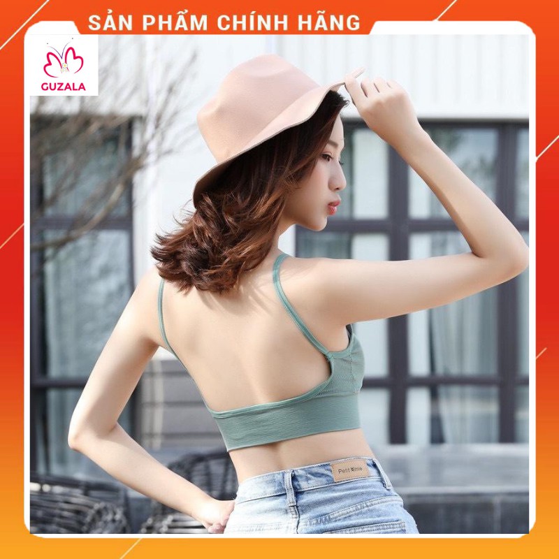 Áo lót bra nữ gân len tăm hở lưng chữ U quyến rũ năng động trẻ trung _ AL02