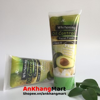 Sữa rửa mặt bơ Aron Whitening Oil Control 210g