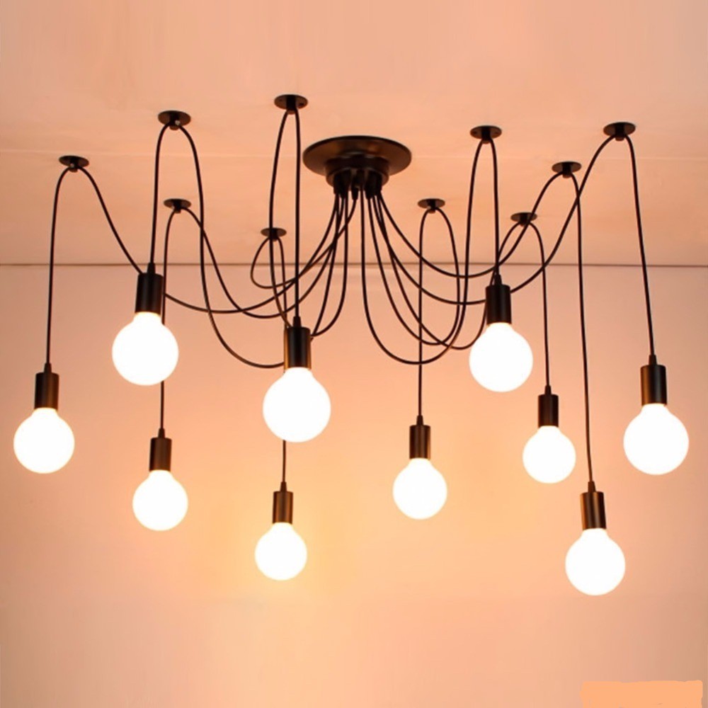 Đèn thả nhện trang trí 7đui - 10đui (Chưa gồm bóng)