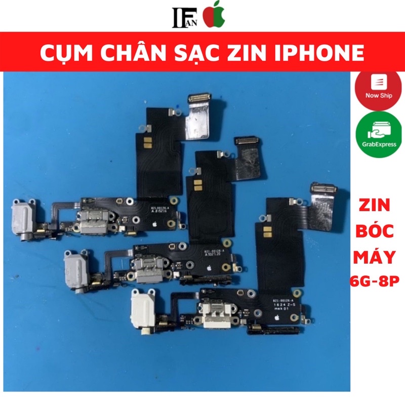 Cụm chân sạc zin bóc máy iphone 6/6s/6splus/7/7plus/8/8plus