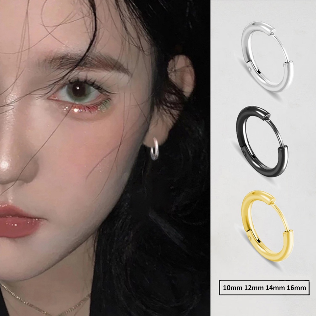 Khuyên tai nam nữ đẹp, thời trang phong cách cá tính, thép titan siêu bền, không gỉ, không dị ứng