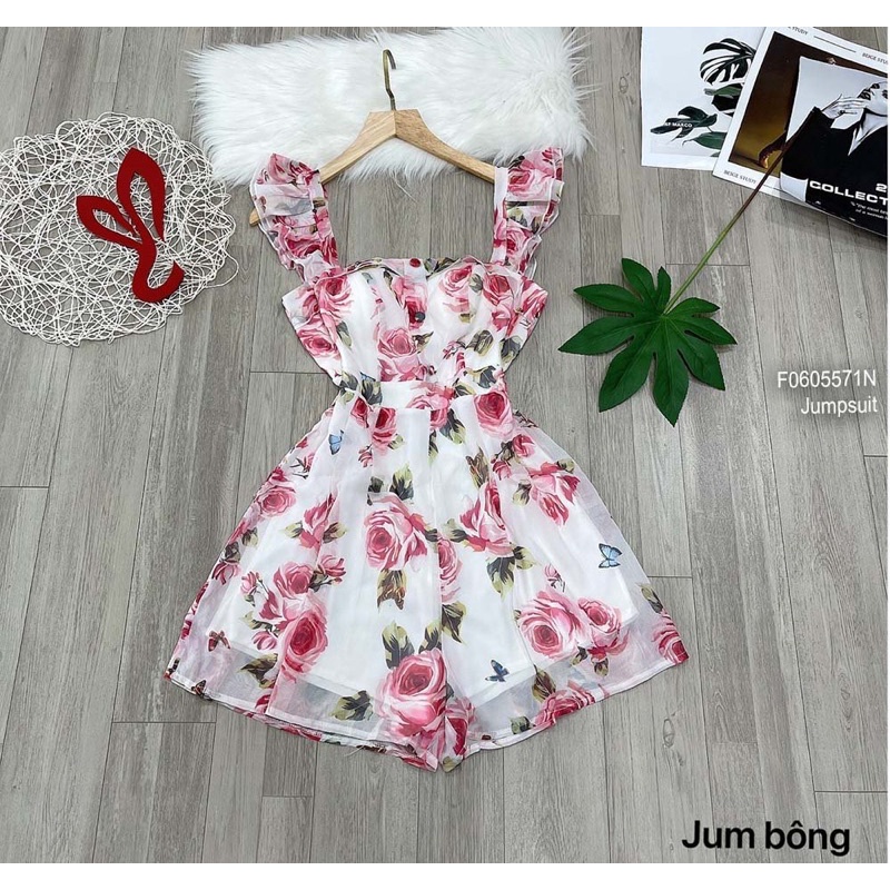 Jumpsuits hoa tay cánh tiên