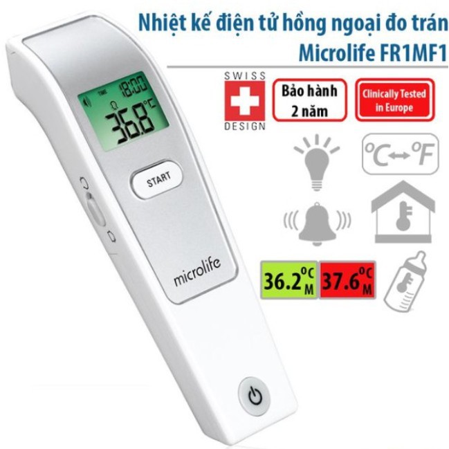 Nhiệt Kế Microlife Hồng Ngoại Đo Trán FR1MF1 Thụy Sỹ