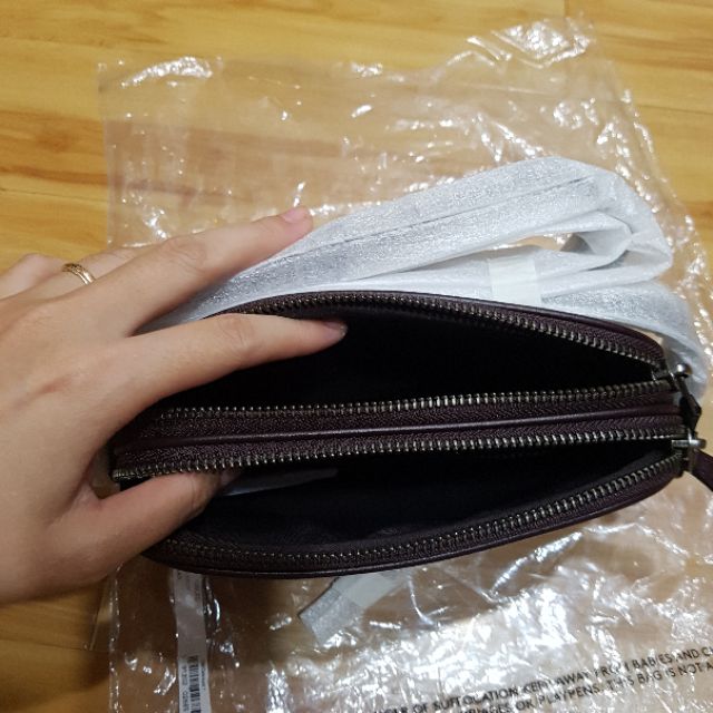 Túi Coach 2 zip đeo chéo authentic