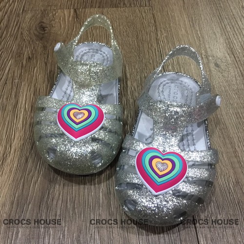 Combo sandal jelly và 2 Charm gắn lò xo