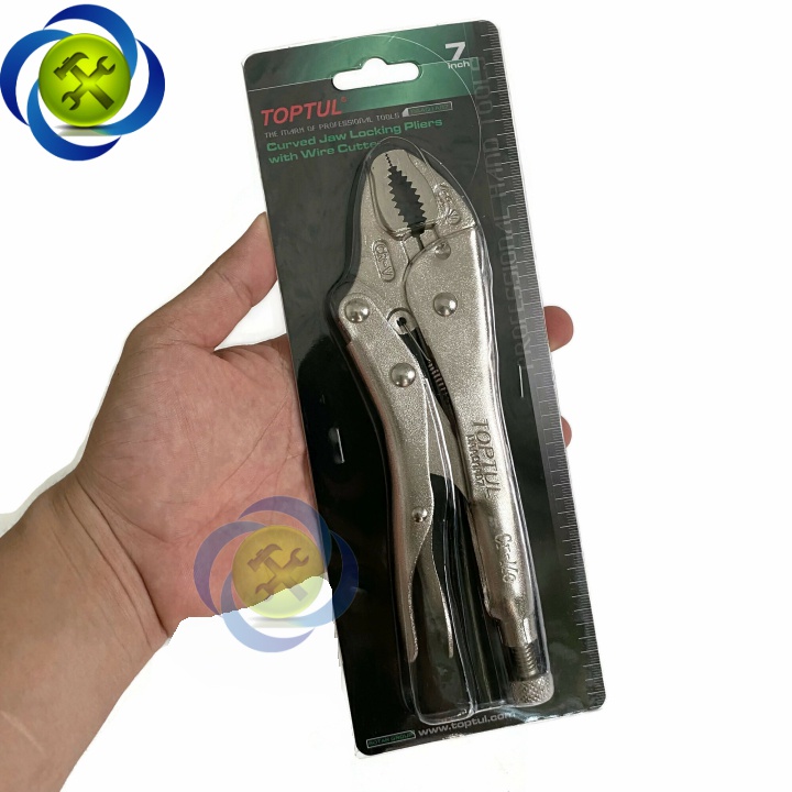 Kìm bấm TOPTUL DAAQ1A07 175mm loại 7 inch (miệng cong)