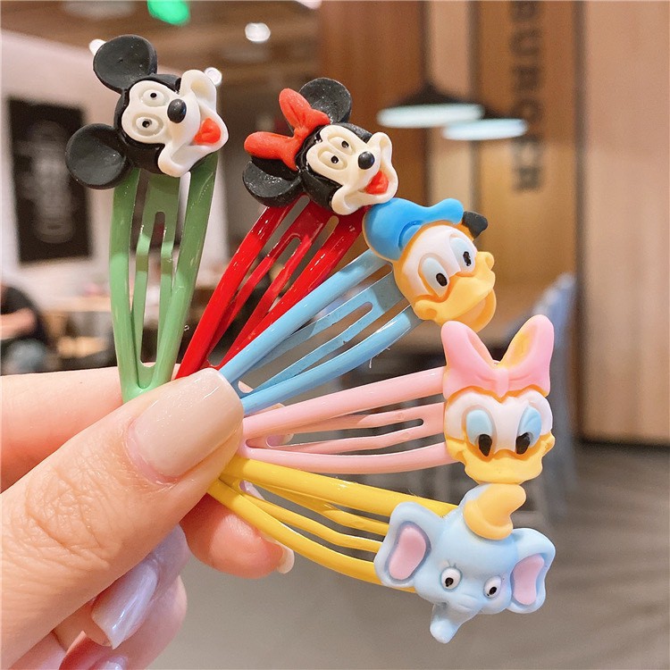 Kẹp tóc cho bé set 2 kẹp tóc bé gái phong cách Hàn Quốc kẹp tóc mái hoạt hình cute - Seka 2103.27 CS10