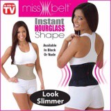 Đai nịt bụng giảm mỡ Sweat Belt (Đen) + Tặng 1 đai gen nịt bụng Miss Belt