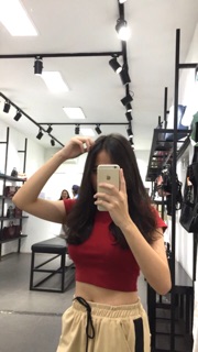 CROPTOP TRƠN TAY NGẮN