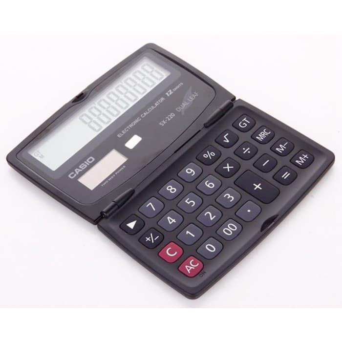Máy Tính 12 Chữ Số Casio Sx 220 Gấp Gọn Tiện Lợi