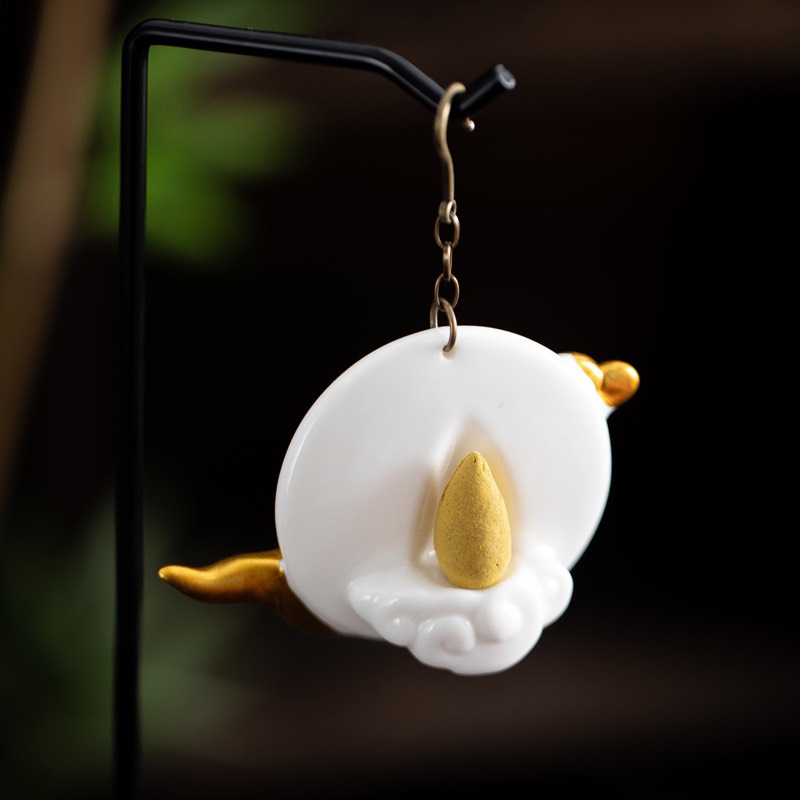 Thác Khói Trầm Hương Trăng Treo Thác Xông Trầm Trăng